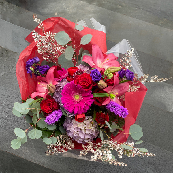 Designer's Choice Wrapped Bouquet - Love & Romance Premium from Sharon Elizabeth's Floral Designs in Berlin, CT