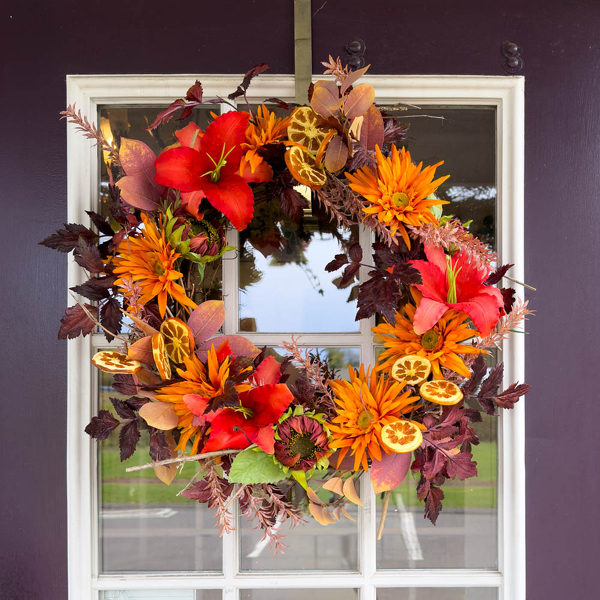  Autumn Orchard Medley Wreath from Sharon Elizabeth's Floral Designs in Berlin, CT