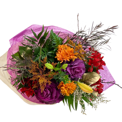 Fresh Wrapped Flower Bouquet - Standard from Sharon Elizabeth's Floral Designs in Berlin, CT