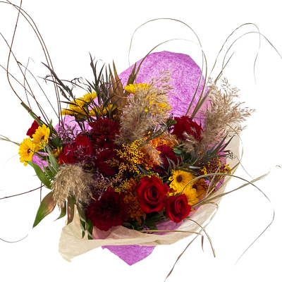Fresh Wrapped Flower Bouquet - Deluxe from Sharon Elizabeth's Floral Designs in Berlin, CT